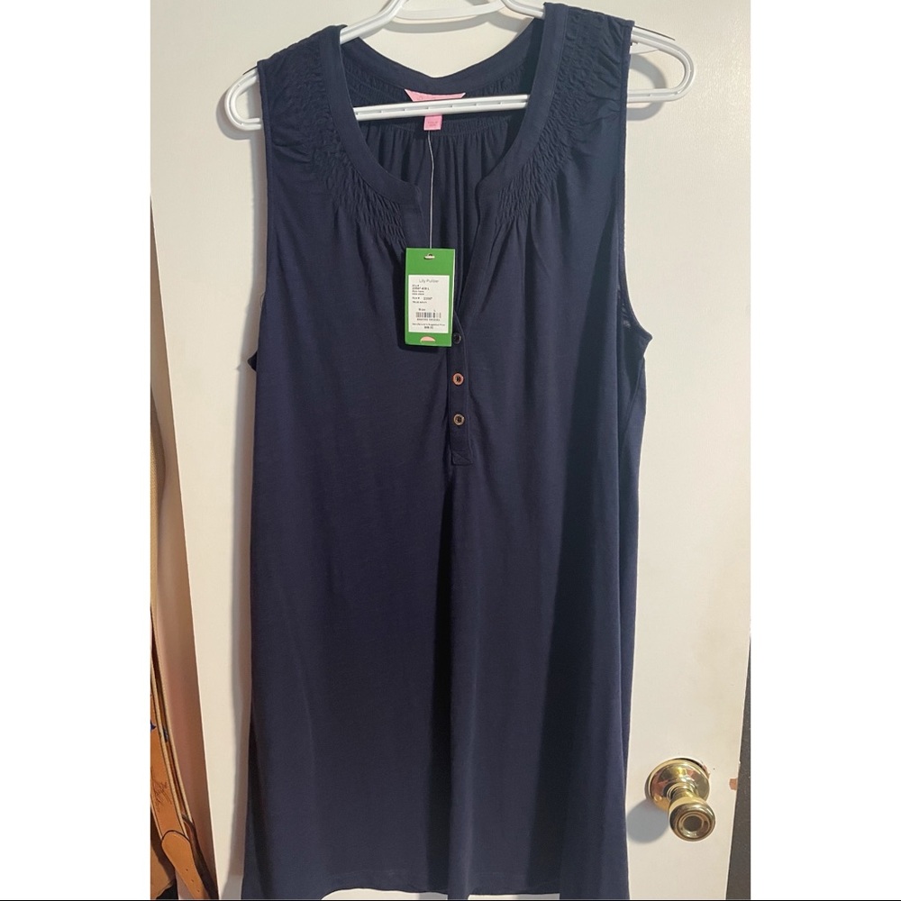 Lilly Pulitzer Essie Dress - Navy Blue